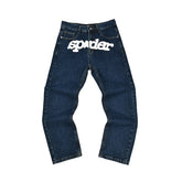 SP5DER Bubble Logo Dark Wash Jeans