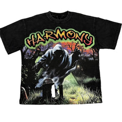Harmony Graveyard Horror‑Print T‑Shirt