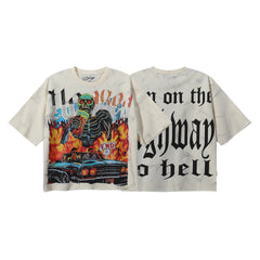 BKYS Gothic Skeleton Double‑Sided T‑Shirt