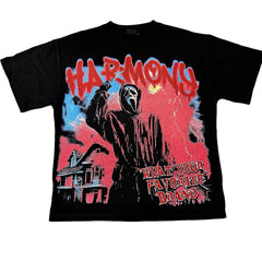 Harmony Vintage Horror‑Print T‑Shirt