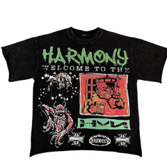 Harmony Dark Punk‑Art Print T‑Shirt
