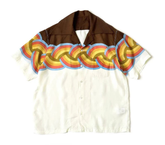 KAPITAL Colorblock Button-Up Shirt