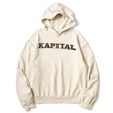 KAPITAL Japanese hooded sweatshirt, co branded by Kazuhiro Hirata, made of pure cotton for warmth and vintage style, Japanese casual pullover style