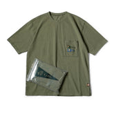 26SS KAPITAL HH Hirata and Hongri Leisure Tianzhu Cotton Triangle Flag Embroidered Indian Short Sleeve T