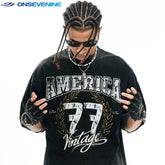 ONSEVENINE "America 77 Vintage" Graphic Tee