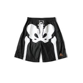24SS KAPITAL Hirata and Hongri casual bone nylon mesh breathable elastic five quarter pants shorts