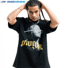 ONSEVENINE Abstract Head Graphic Tee
