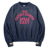 25SS KAPITAL Hirata and Hongri casual cotton eye print distressed pullover loose round neck sweatshirt