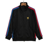 Needles Aipl limited edition embroidered butterfly retro woven striped casual sports jacket set