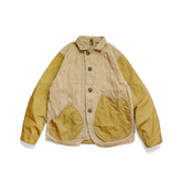 23AW KAPITAL Hirata and Hongri casual color blocked lapel loose jacket shirt long sleeved