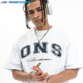 ONSEVENINE "ONS / Live with Passion" Varsity Graphic Tee