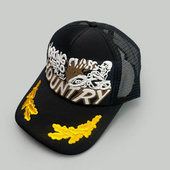 26AW KAPITAL VINTAGE Japanese Hirata Kazuhiro Printed Embroidered Mesh Breathable Splicing Baseball Hat