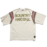 23SS KAPITAL Hirata Kazuhiro two-color cotton printed patchwork loose Japanese round neck short-sleeved T-shirt