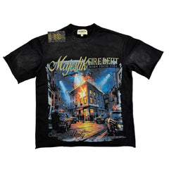 MAJESTIK Fire Dept City Graphic Tee