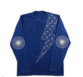 KAPITAL Blue Dye Lightning Long Sleeve Tee