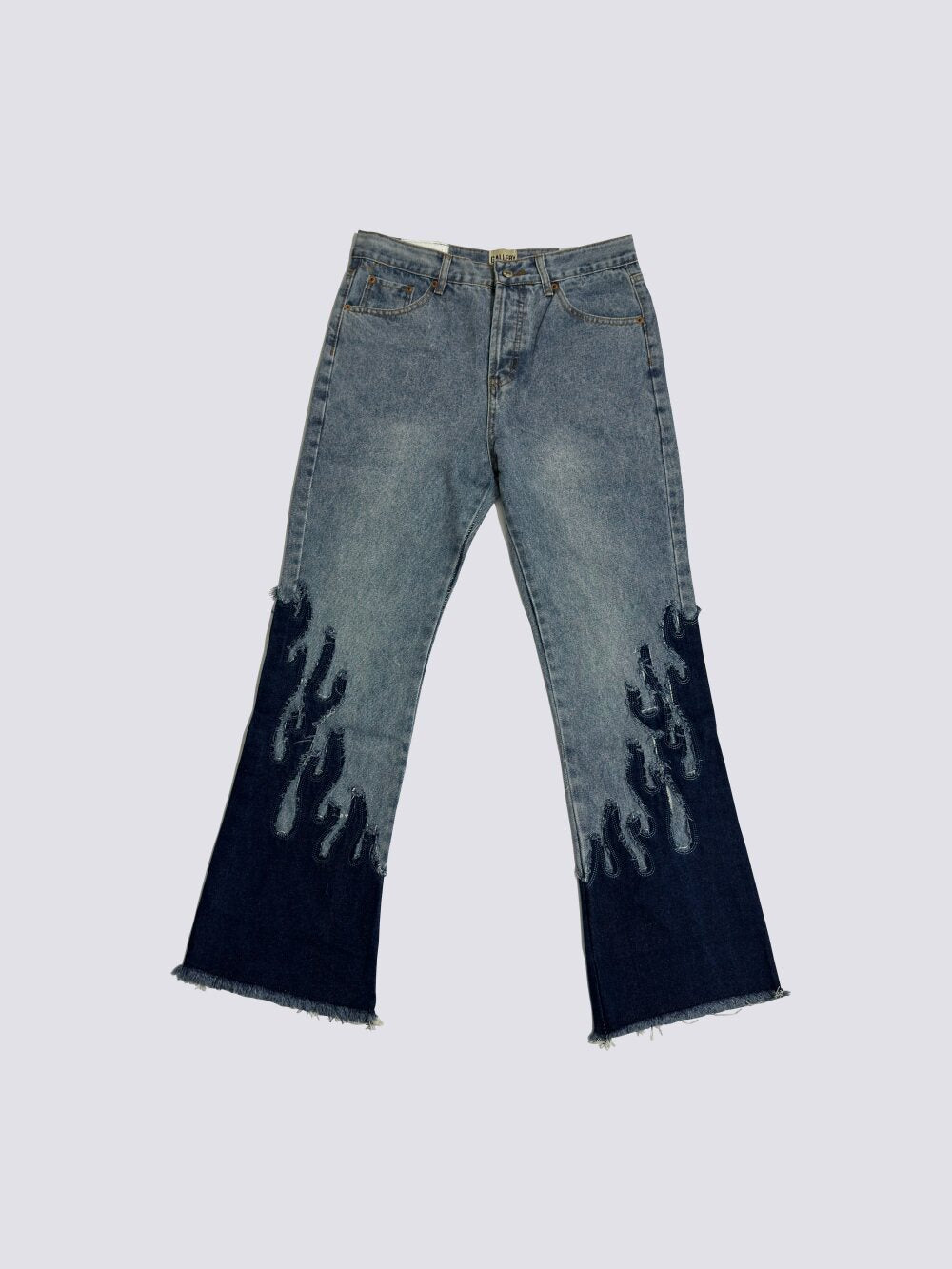 GALLERY DEPT Flame Patch Flare Jeans