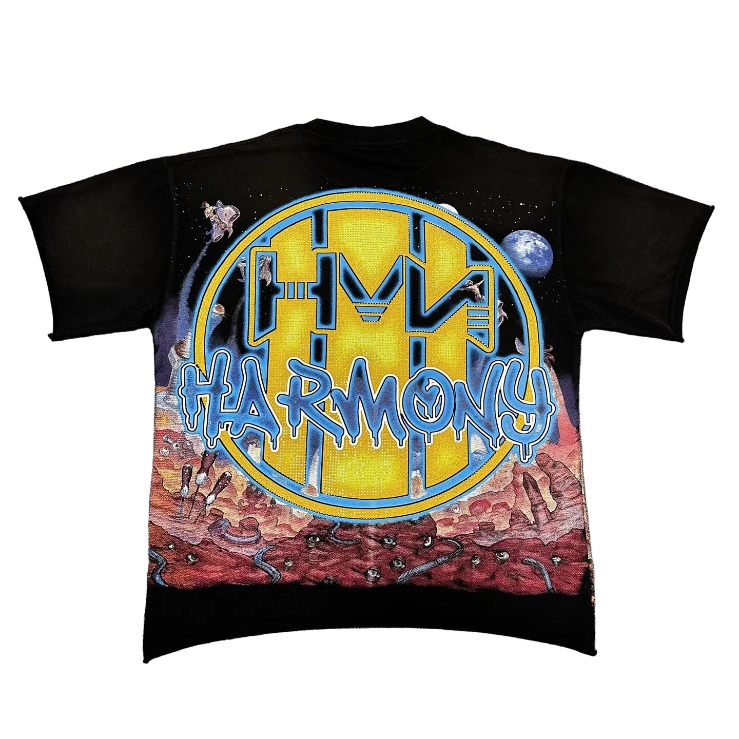 Harmony Retro Space‑Robot Print T‑Shirt
