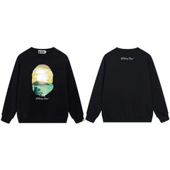 A Bathing Ape Rising Bape Graphic Crewneck Sweatshirt