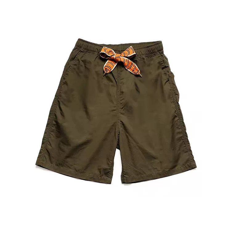 21SS KAPITAL Hirata Kazuhiro Two tone Tiger Pattern Weaving Cotton Breathable Men's and Women's Loose Casual Shorts