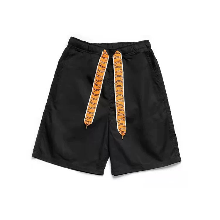 21SS KAPITAL Hirata Kazuhiro Two tone Tiger Pattern Weaving Cotton Breathable Men's and Women's Loose Casual Shorts