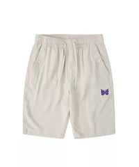 NEEDLES Butterfly Embroidered LOGO Men's and Women's Casual Shorts Summer Trend Pentagram Pants Fashion Sports Beach Pants