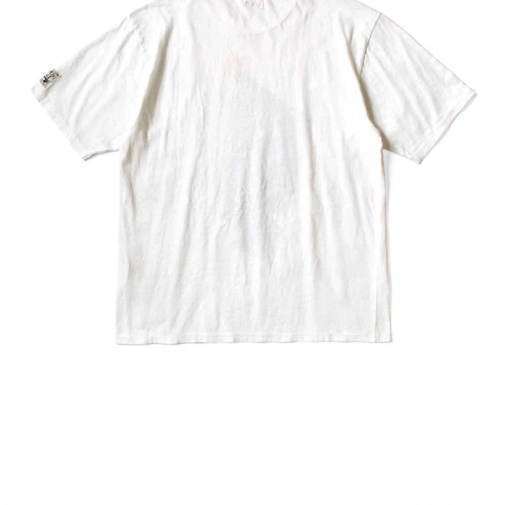 26SS KAPITAL HH Hirata and Hongri casual cotton denim smiling face print loose round neck short sleeved T