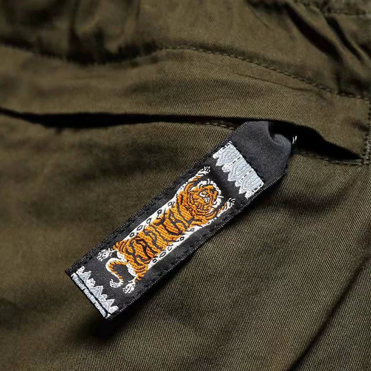 21SS KAPITAL Hirata Kazuhiro Two tone Tiger Pattern Weaving Cotton Breathable Men's and Women's Loose Casual Shorts