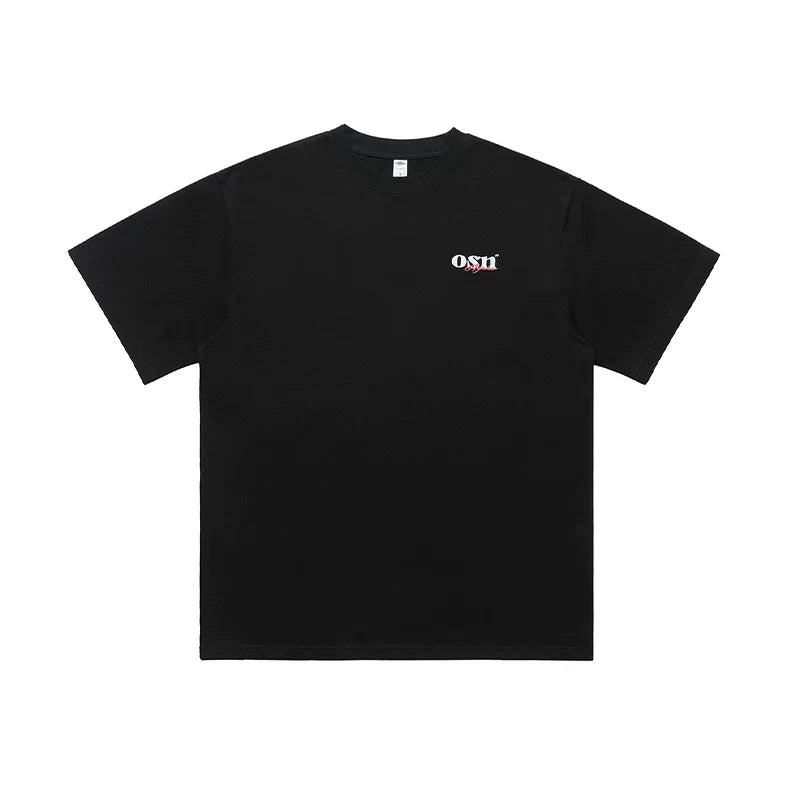 ONSEVENINE Minimalist Logo Pink Graphic Tee