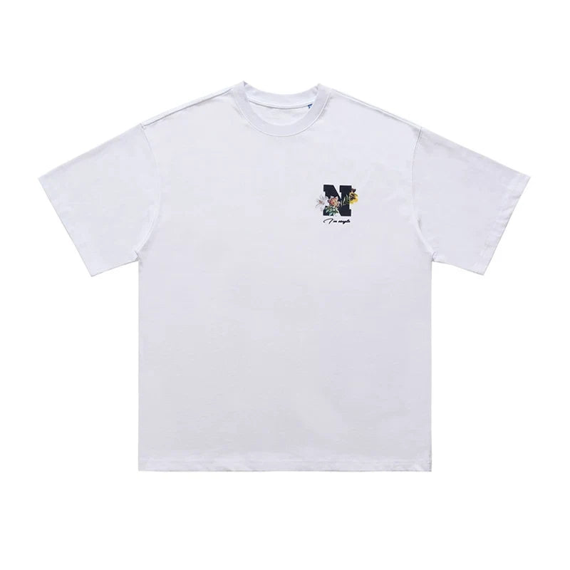 ONSEVENINE "N" Floral Logo Graphic Tee