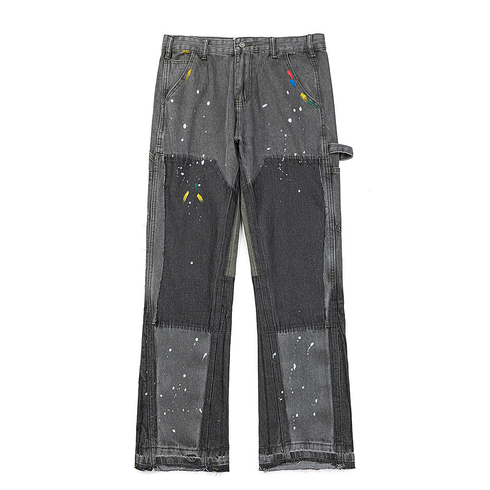 GALLERY DEPT Paint‑Splatter Patchwork Jeans