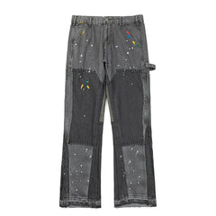 GALLERY DEPT Paint‑Splatter Patchwork Jeans