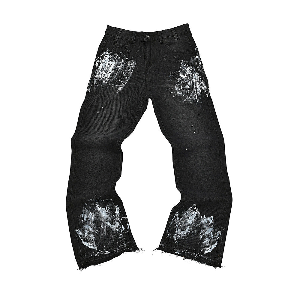 GALLERY DEPT Abstract Paint Flare Jeans