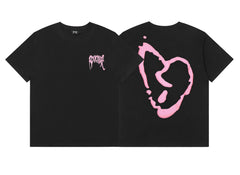 REVENGE Pink Skull Graphic T-Shirt
