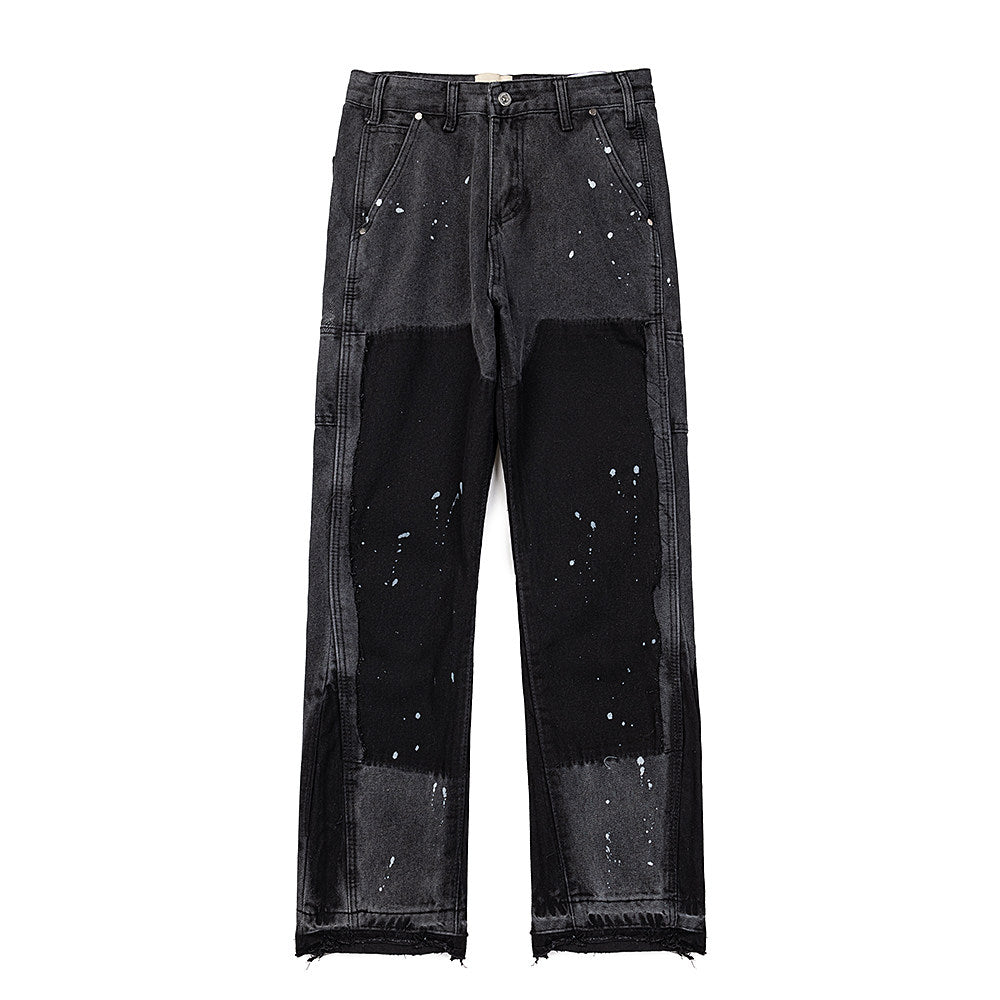 GALLERY DEPT Paint‑Splatter Patchwork Jeans