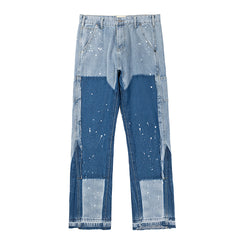 GALLERY DEPT Paint‑Splatter Patchwork Jeans