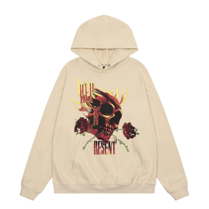 Represent Skull Rose Graphic Hoodie