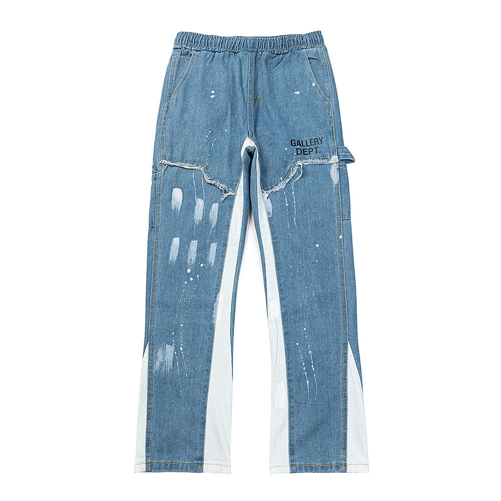 GALLERY DEPT Paint‑Brush Spliced Pants