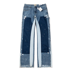 GALLERY DEPT Multi‑Tone Flare Patchwork Jeans