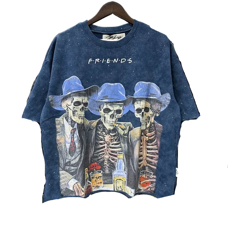 BKYS Skeleton Friends Cowboy Tee