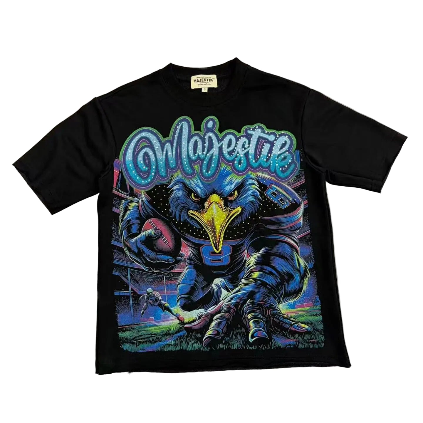 MAJESTIK Eagle Football Graphic Tee