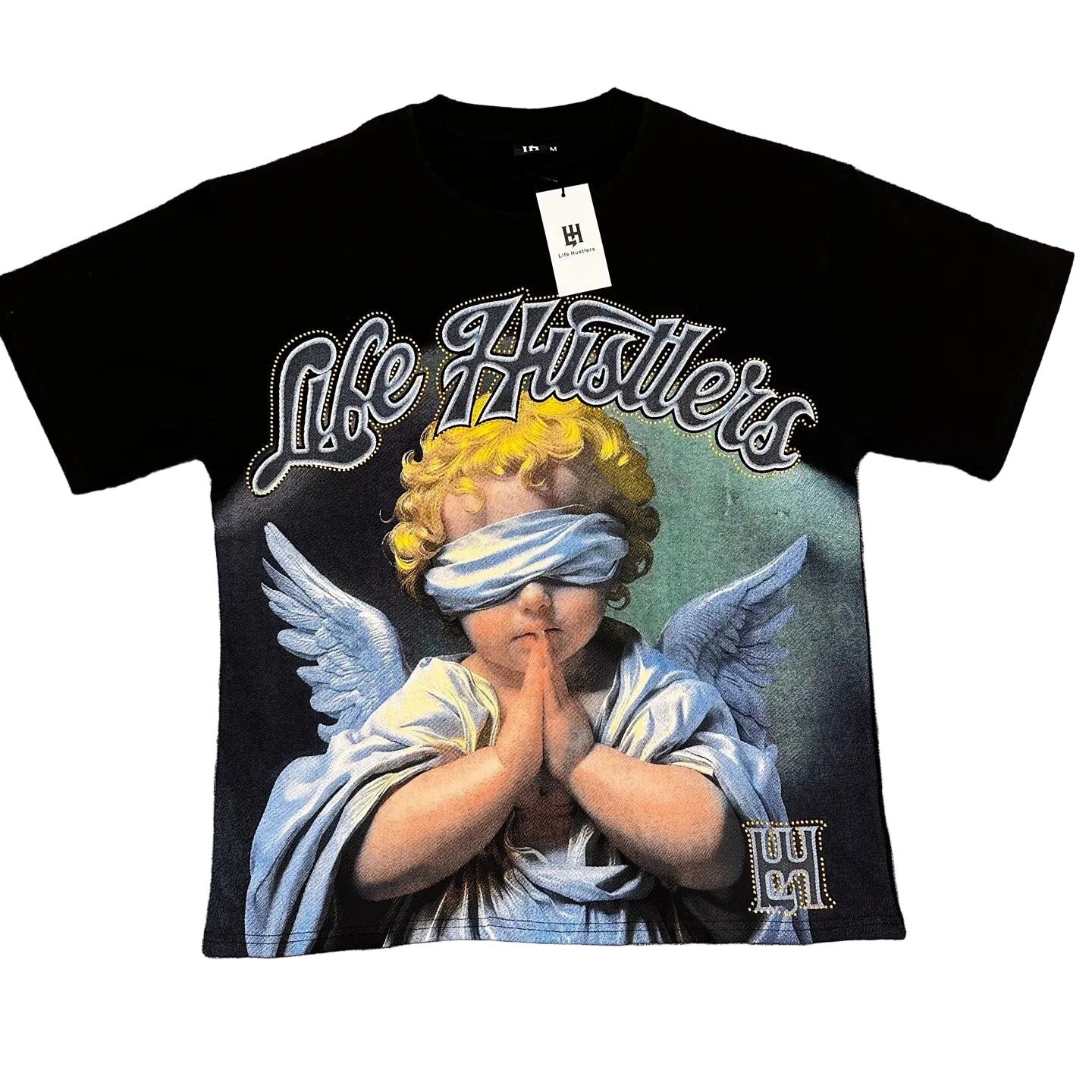 Life Hustlers Blind Praying Angel Tee