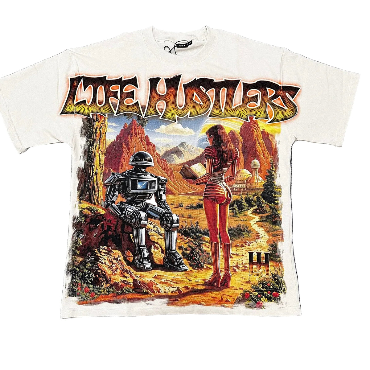 Life Hustlers Retro Sci‑Fi Graphic Tee