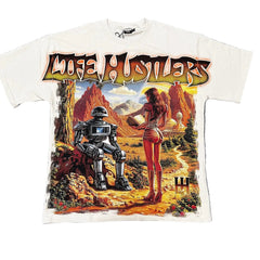 Life Hustlers Retro Sci‑Fi Graphic Tee